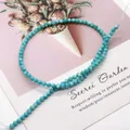 Gepolijste hemelblauwe natuurlijke schelpkralen met witte textuur voor DIY sieraden - Hemelsblauw (Kleur 10)