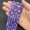 Paarse drakenader agaat kralen 8-10mm voor het maken van eigen sieraden - Paars