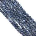 Strengen donkerblauwe drakenader agaat kralen met natuurlijke witte webpatronen voor DIY - Diepblauw Wit Crackle
