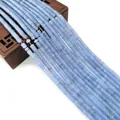 Perles carrées en pierre naturelle bleu clair pour bijoux DIY sur fond blanc - Style Cube Bleu Clair (17) / 2x4mm
