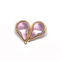 Détail de pendentifs en cristal rose en forme de goutte avec cadre doré pour bijoux DIY - Taille 12 / 7 X 12 X 19 Mm 15 G/pièce (50 Pièces/paquet)