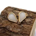 Pendentifs en pierre naturelle en forme de goutte avec cadre doré pour bijoux DIY - Taille 13 / 7 X 12 X 19 Mm 15 G/pièce (50 Pièces/paquet)