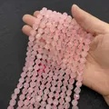 Faceted rose quartz beads 6mm to 10mm strands for DIY jewelry making accessories - Rose Quartz / 6mm