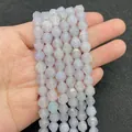 Faceted natural lavender amethyst gemstone beads 8mm to 10mm for DIY jewelry making - Aquamarine No.1