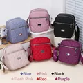 Quilted crossbody bags in assorted colors with adjustable straps and zipper closures - 19x17CM / Pink