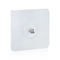 Gancho de tornillo adhesivo transparente con perno de acero para montaje en pared sin taladro - Pegatinas adhesivas de tornillos sin huellas