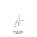Pinzas pequeñas gato blanco 12cm creativas para comida ensaladas y snacks de cocina - Pequeño / Blanco