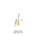 Pinza para comida con forma de pata de gato amarilla en acero inoxidable de 12cm - Pequeño / Amarillo