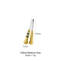 Medium size yellow cat paw food tongs with stainless steel handle and silicone grip - Medium / Yellow
