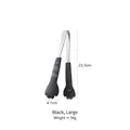 Cat paw stainless steel food tong in black large size with 23.5cm length dimensions - Large / Black