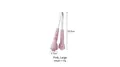 Pink large cat paw food tongs made of stainless steel and silicone for salad and bread - Large / Pink