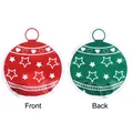 Christmas ornament shaped ziplock bags in red and green colors - Small
