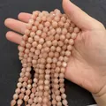 Faceted light orange agate beads strand for DIY jewelry making and craft projects - Sunstone / 6mm