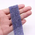 Macro-opname van 2-3mm dieppaarse gefacetteerde natuursteen kralen voor DIY sieraden - 2x3mm / Donkerpaars (Nr. 3)