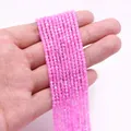 Détails de perles de pierre taillées en sucre rose pour la création de bijoux DIY - 2.5x2.5mm / Style Rose (N° 7)