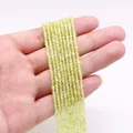 Strands of light yellow-green square natural stone beads for DIY jewelry making - No. 1 (Light Yellow Green)