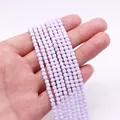 Cuentas cuadradas de turquesa sintética morada facetada para joyería DIY y manualidades - Violeta Claro