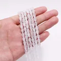 Cuentas talladas en forma de gota de piedra ojo de gato rosa pálido para joyería DIY - Rosa Claro (N.º 12)