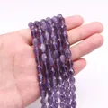 Gefacetteerde paarse kattenoog natuursteen kralen ovaal voor DIY sieraden maken - Paars