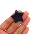 Sternförmige blaue Goldsteinperle mit glitzerndem Sternenhimmel-Effekt für DIY-Schmuck - 30mm (Dicke 8mm), 9g / Blauer Sandstein