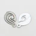 Natural black mother of pearl anchor pendants with intricate hollow spiral carvings - Anchor Shape (067)