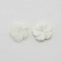 Perles en forme de fleurs en nacre naturelle blanche pour fabrication de bijoux - Forme de Fleur (12mm) Style 084