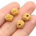 Bruine lavasteen kralen voor aroma sieraden DIY met natuurlijke poreuze textuur - 8mm / Nr. 4 (1074-T250630006)