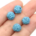 Blauwe vulkanische lavasteen kralen voor essentiële olie diffuser sieraden maken - 8mm / Nr. 5 (1074-T250630006)