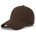 Classic dark brown cotton baseball cap in a minimalist six-panel design for outdoors - Adjustable / Coffee