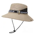 Cappello parasole kaki a tesa larga con rete traspirante per trekking e pesca outdoor - M (56-58cm) / Cachi