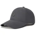 Quick-dry dark grey baseball cap for outdoor sports with shield embroidery detail - Adjustable / Dark Gray