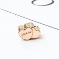 Roségold Herzanhänger mit weißen Zirkonia und You & Me Gravur für DIY-Armbänder - Doppelherz Gravur Stil (Gold) / Gold