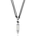 Collana da uomo con ciondolo a proiettile retrò e cordino nero intrecciato regolabile - Forma di proiettile