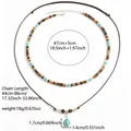 Détail du collier ethnique et pendentif tortue avec des mesures précises - Style Pendentif Tortue