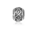 Ciondoli vintage in argento con motivi floreali intagliati per bracciali fai-da-te - Stile Motivo Nuvola Astratto