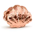 Abalorio de concha en oro rosa pulido para la creación de joyas DIY - Concha Oro Rosa (R4-14)