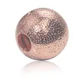 Rose gold textured alloy spacer bead with hammered finish for DIY jewelry bracelets - Gold Circular Stopper Clip