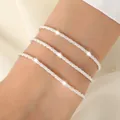 Driedelige zilveren legering armbandset met levensboomontwerp en glanzende accenten - 3 Stuks Zilveren Armbanden