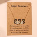 Gold angel number 888 pendant necklace with sparkling pavé crystals on card - Style 888