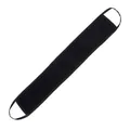 Soft black tanning back applicator with handles for self-tanning lotion application - Back Applicator Strip / Black