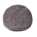 Vista superior de una gorra plana de lana gris que muestra la textura de tweed grueso - M (56-58cm) / Caqui