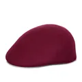 Classic burgundy wool newsboy cap for men and women with soft felt texture for autumn - M / Burgundy
