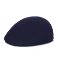Béret classique en laine bleu foncé pour hommes et femmes, style vintage - Bleu marine