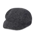 Klassische anthrazitgraue Kaschmir-Baskenmütze für Damen mit warmer Wolltextur und Achteckform - M (56-58cm) / Dunkelgrau