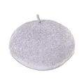 Soft purple knit beret hat for women with a vintage Japanese style and textured finish - M (56-58cm) / Light Gray