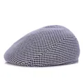 Atmungsaktive graue Mesh-Schirmmütze für Herren im modischen britischen Newsboy-Stil - Grau
