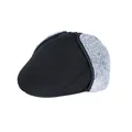 Gorra plana de invierno para hombre con forro polar y orejeras para mayor calidez - 57cm / Cachemira Negro