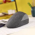 Béret gris foncé en coton et lin avec panneaux latéraux en maille pour la ventilation - Gris Maille