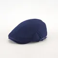 Boina de malla transpirable azul marino con hebillas metálicas laterales ajustables - Azul marino