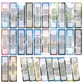Set of 30 inspirational scripture bookmarks with nature scenery and motivational quotes - Scenery Inspirational Theme (QT1392)